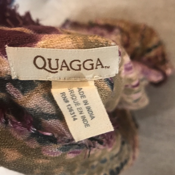 Boho Lightweight Infinity Scarf Made in India - Picture 2 of 3